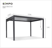 SIMPOLIFESTYLE  Bergrug Pergola Plus