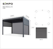 SIMPOLIFESTYLE Bries Pergola Lite