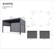 SIMPOLIFESTYLE  Bergrug Pergola Plus