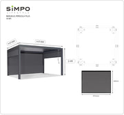 SIMPOLIFESTYLE  Bergrug Pergola Plus